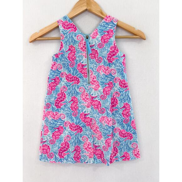 Tommy Bahama Girls Seahorse Dress Girls 5 Sleeveless Shift Dress Neon - Picture 4 of 6